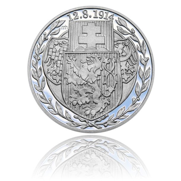 Stříbrná medaile Založení Československých legií - 100. VÝROČÍ proof (PM)