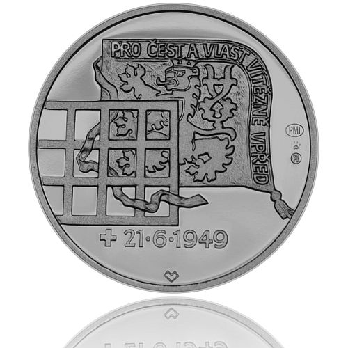 Stříbrná medaile „Heliodor Píka “ 28 mm patina (PM)