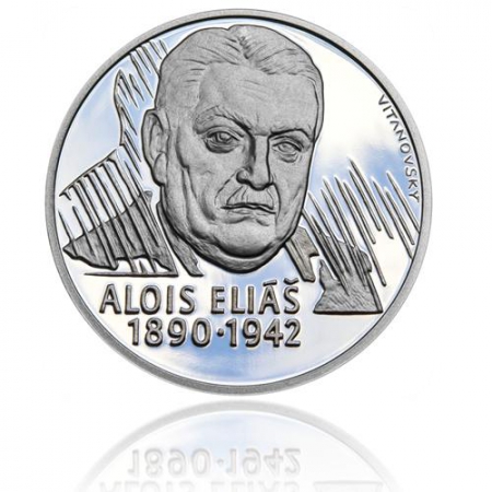 Stříbrná medaile „Alois Eliáš “ 37 mm proof (PM)