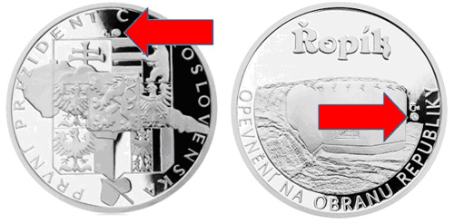 Puncovní značka na medaili - avers - revers Puncovní značka na medaili - avers - revers - Investicnimedaile.cz